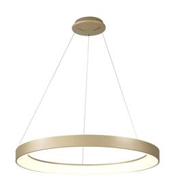 M7756  Niseko Dimmable Pendant Ring 60W LED With Remote Gold